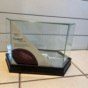 Glass Football Display Case